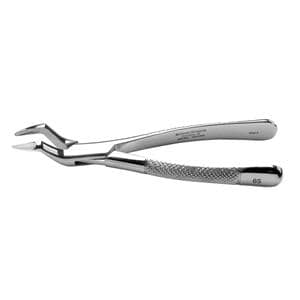 Davier d'extraction 65 SG Dentelé Incisives et racines, supérieures Ch.