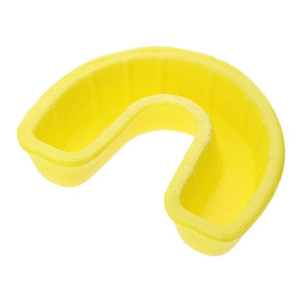 Single Arch Fluoride Trays Small Without Handle Yellow 100/Pk