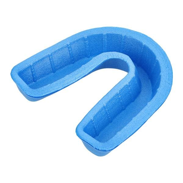 Single Arch Fluoride Trays Large Without Handle Blue 100/Pk