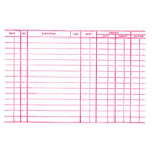 Dental Record Cards #204-C 2-Sided White 100/Bx