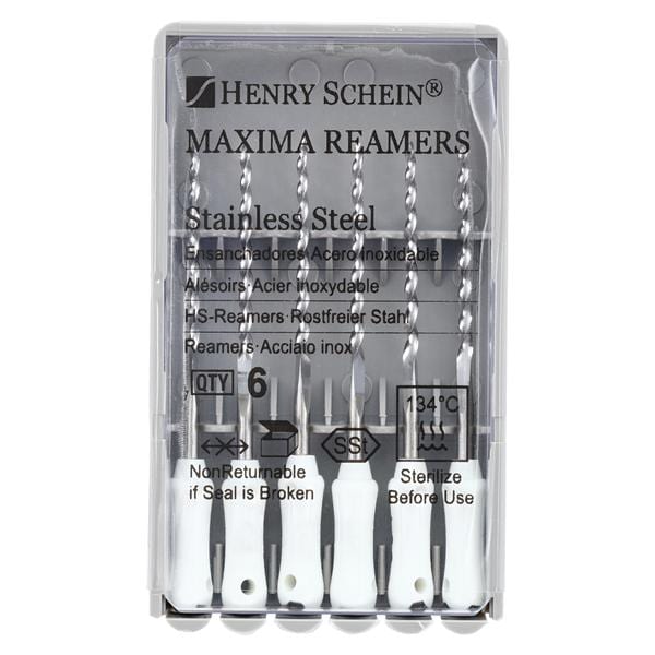 Maxima Hand Reamer 25 mm Size 90 Stainless Steel Black 6/Pk