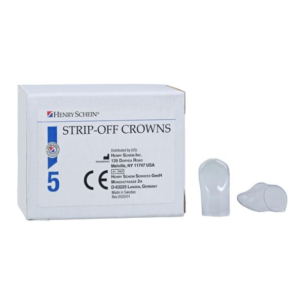 Strip Off Crown Form Size 231 Replacement Crowns Upper Left Cuspid Anterior 5/Pk