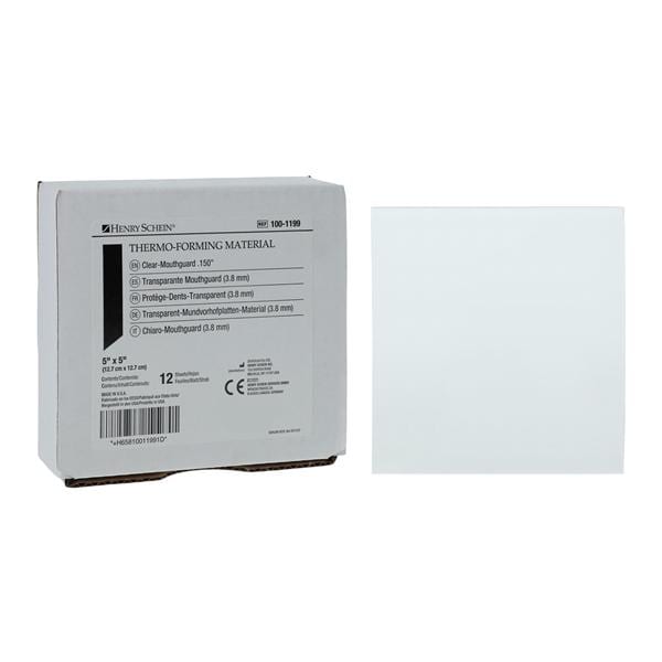 Laminate Mouthguard Material Clear .150 12/Bx
