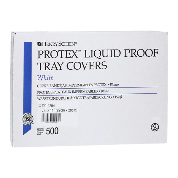 Protex Couvre-plateau 8,5 po x 11 po Blanc 500/boîte