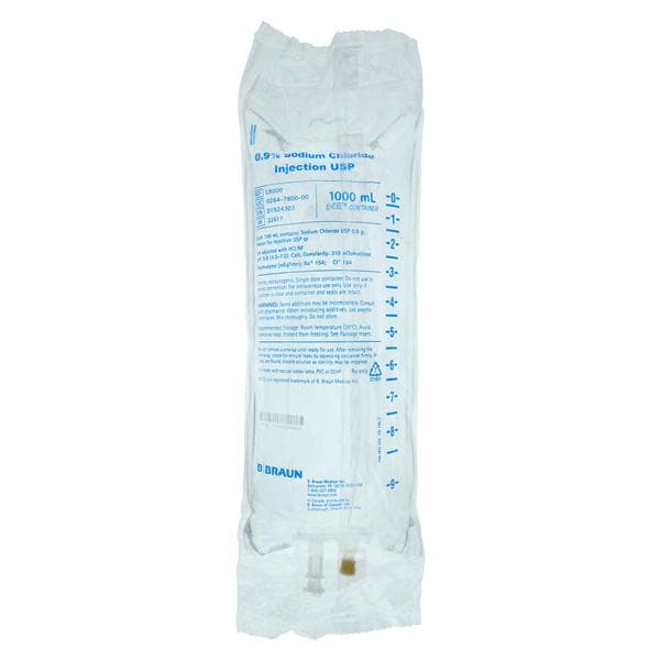 Chlorure sod 0,9 % inject Sac