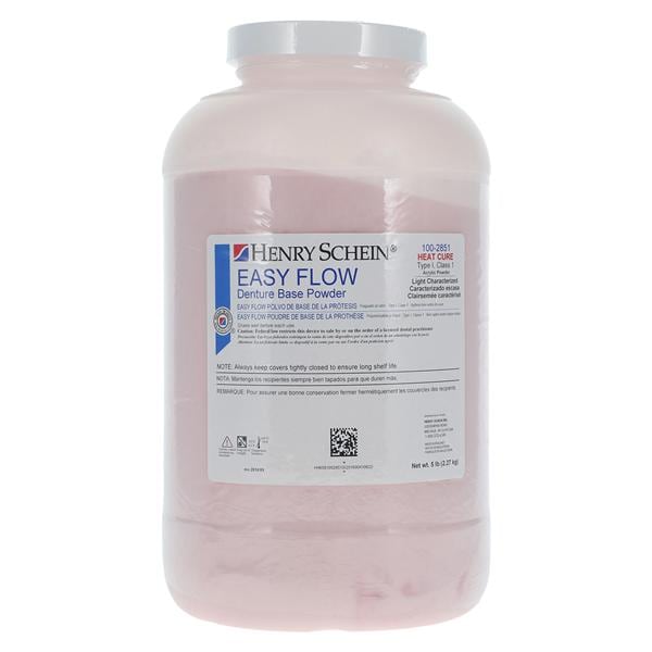 Easy Flow Denture Resin Heat Cure Light Characterized 5 Lb