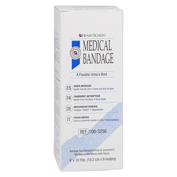 Paste Unna Boot Bandage 4"x10yd Not Made With Natural Rubber Latex