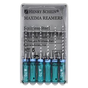 Maxima Hand Reamer 21 mm Size 70 Stainless Steel Green 6/Pk