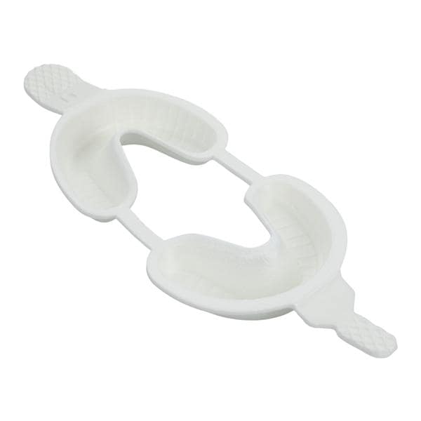 Dual Arch Fluoride Trays Medium With Hinge White Disposable 100/Bx