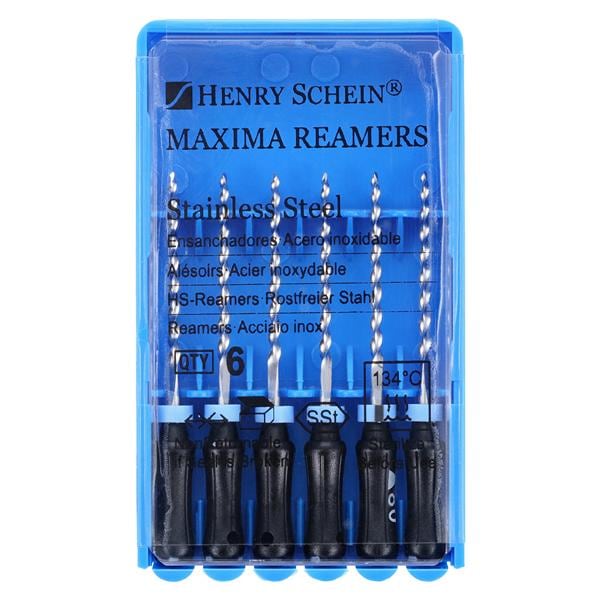 Maxima Hand Reamer 21 mm Size 80 Stainless Steel Black 6/Pk