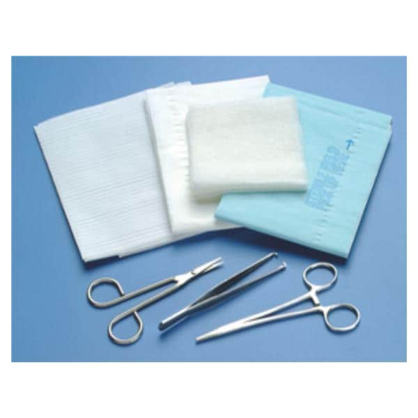 Laceration Tray Gauze/4-1/2" Sharp/Sharp Scissors