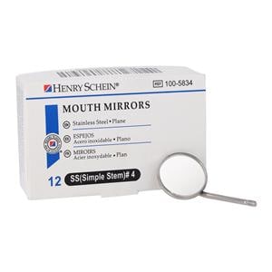 Tête de miroir 4 Tige simple Plat 12/boîte