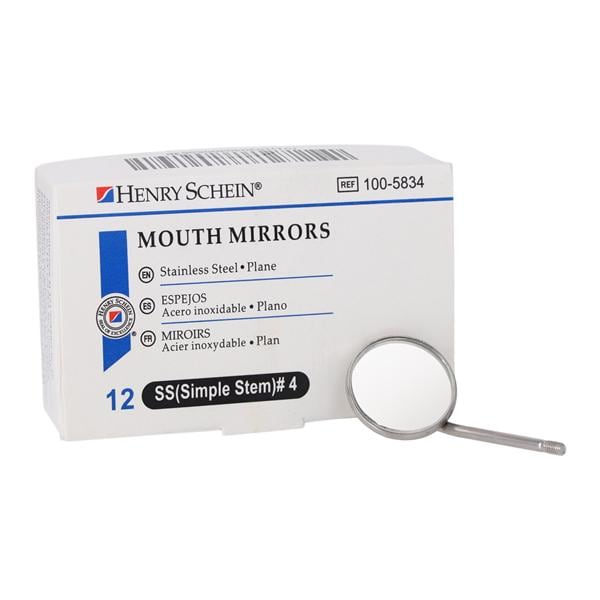 Tête de miroir 4 Tige simple Plat 12/boîte