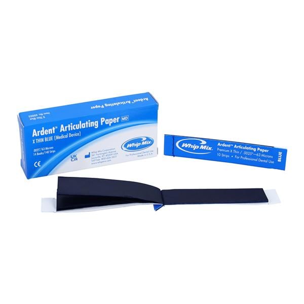 Papier à art. Bandes Tr mince Bleu 63 micr./0,0025po 10 bandes/carnet 140/bt
