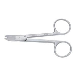 Crown & Collar Scissors 4 1/2 in Curved Smooth Ea