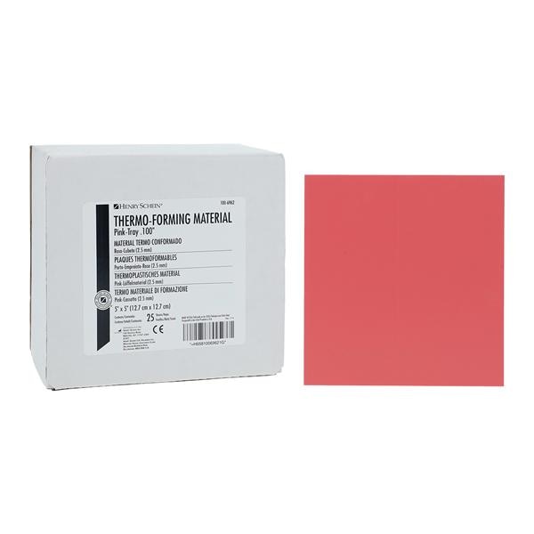 Thermo-Forming Sheet Mouthguard Material Pink .100 25/Bx