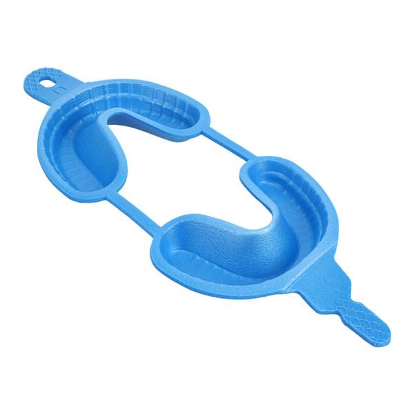 Dual Arch Fluoride Trays Large With Hinge Blue Disposable 30/Bx