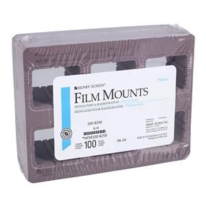 X-Ray Mounts 6H-2R #2 Opaque Gray Plastic 100/Bx