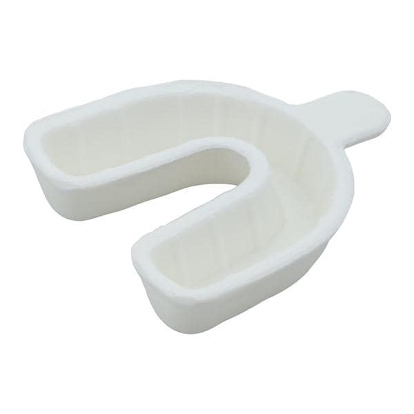 Single Arch Fluoride Trays Medium With Handle White 100/Pk
