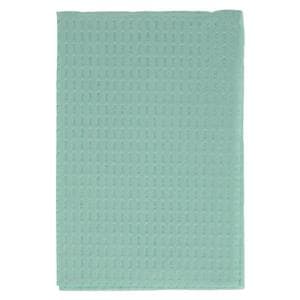 TIDI Choice Waffle Towel Bib 2 Ply Tiss/Poly 13 in x 18 in Grn Disposable 500/Ca