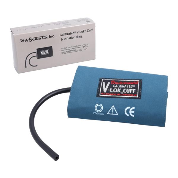 Calibrated V-Lok Blood Pressure Cuff & Inflation Bag Latex Ea