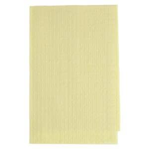 TIDI Choice Waffle Towel Bib 2 Ply Tiss/Poly 13 in x 18 in Yw Disposable 500/Ca