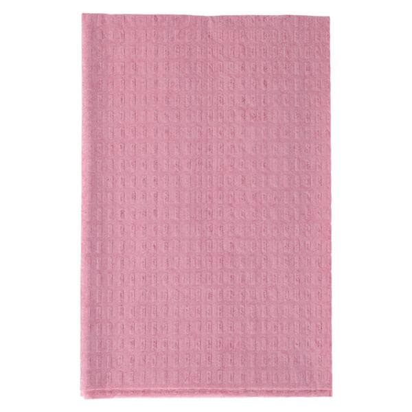 TIDI Choice Waffle Towel Bib 2 Ply Tiss/Poly 13 in x 18 in Mauv Dsp 500/Ca