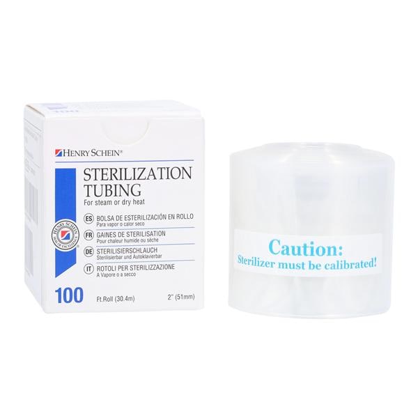 Tubes Stérilisation 100 pi x 2 po Transparent 100/rouleau
