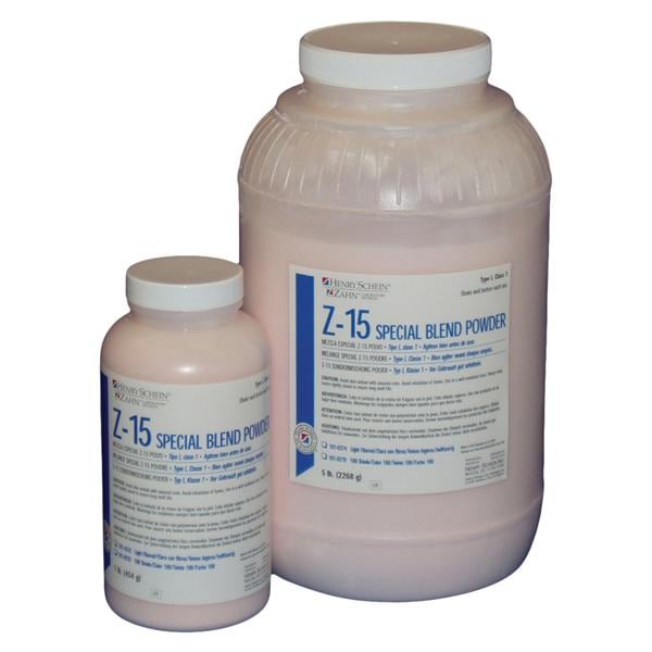 Z-15 Denture Resin Special Blend Heat Cure Light Fibered 25lb/Bx