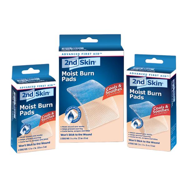 2nd Skin Moist Hydrogel Burn Pad 2x3" Sterile Pad