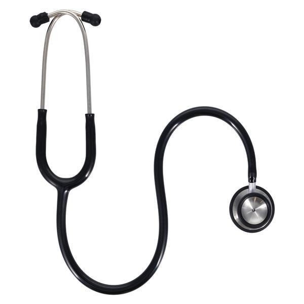 Professional Professional Stethoscope Reusable Adult Blk Single Lumen Tubing Ea