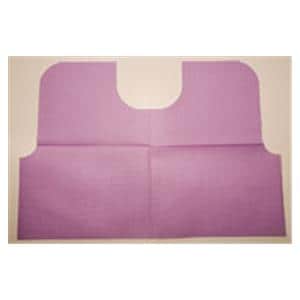Patient Bib 3 Ply Tissue / Poly / Tissue Blue 100/Ca