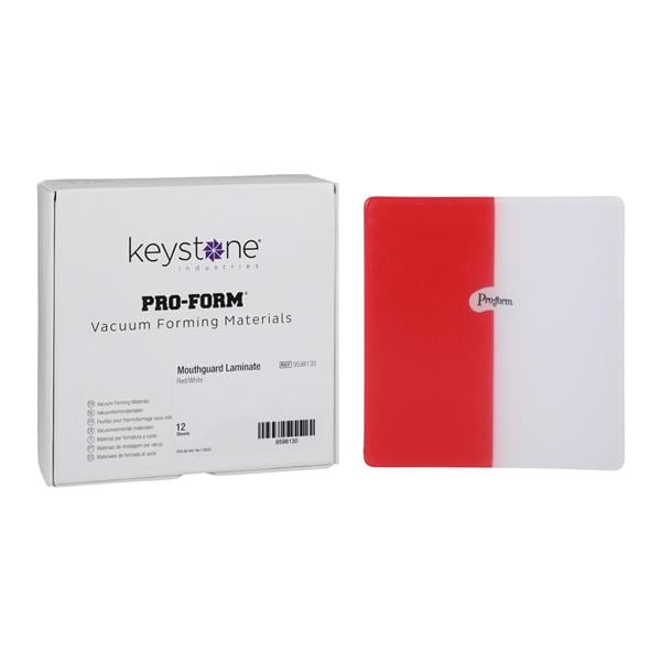 Prot-dents Proform rouge/blc 12/Paquet