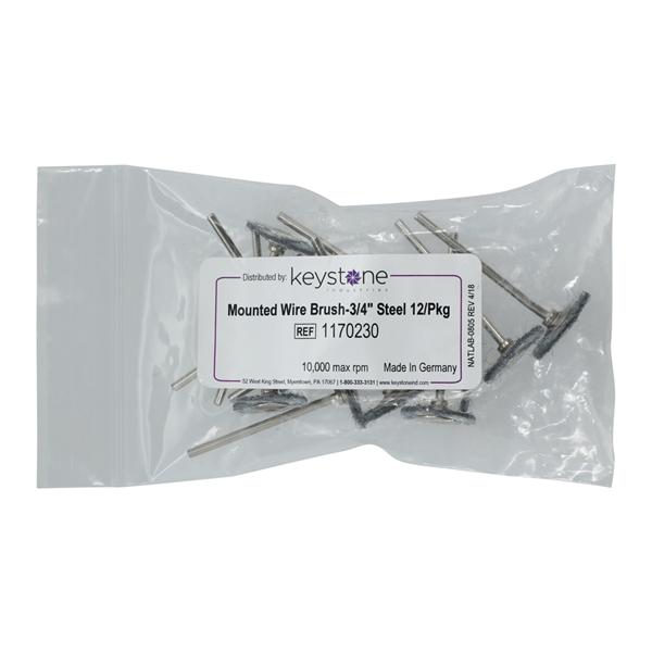Wire Brush Steel 12/Pk