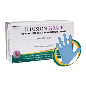 Illusion Grape Exam Gloves X-Small Blue Non-Sterile