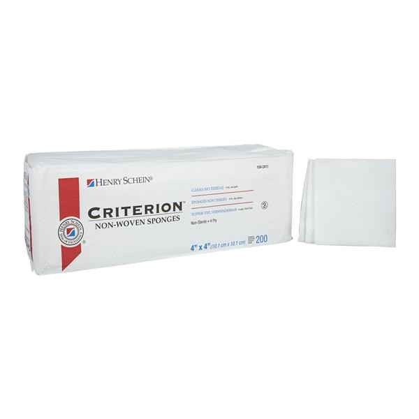 Criterion Rayon/Polyester Blend Non-Woven Sponge 4x4" 4 Ply Non-Sterile