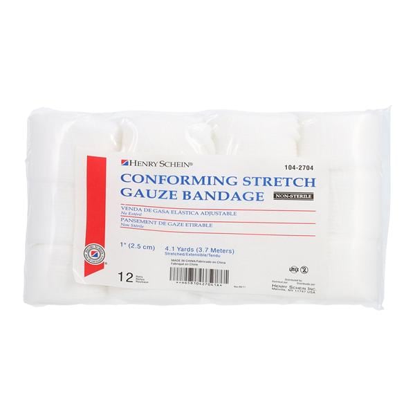 Bandage 1"x4.1yd Conforming Gauze Non-Sterile 12/Bg
