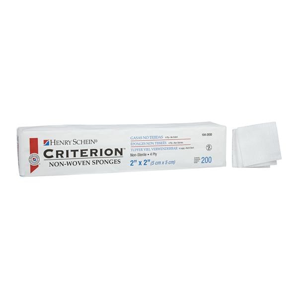 Criterion Rayon/Polyester Blend Non-Woven Sponge 2x2" 4 Ply Non-Sterile