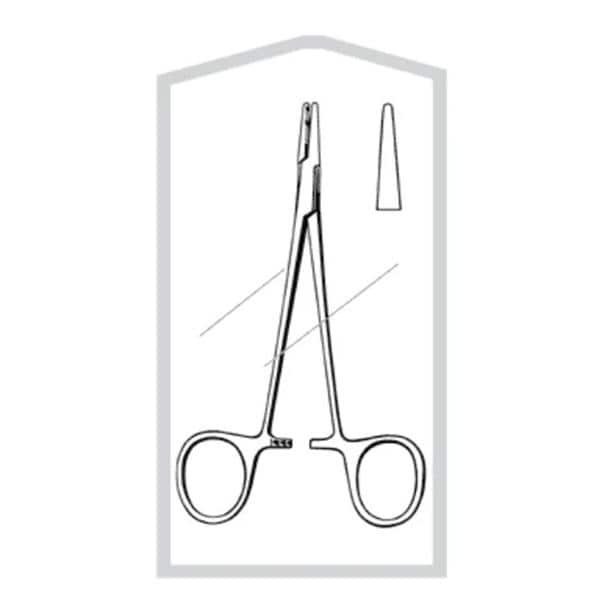 Econo Halsey Needle Holder Smooth 5-1/4" Stainless Steel 25/Bx