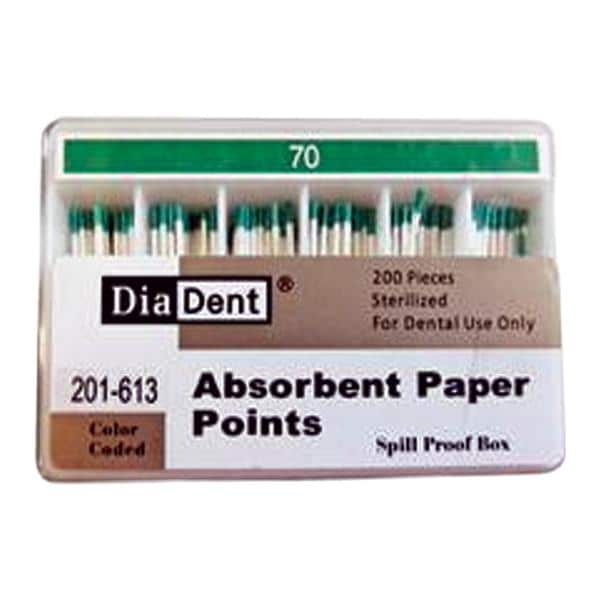 Absorbent Points Size 70 Green 200/Bx
