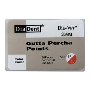 Gutta-percha, grosse .02 35 mm 60/Boîte