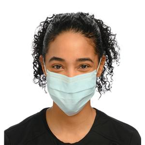 Isofluid Plus Earloop Face Mask ASTM Level 1 Blue 50/Bx