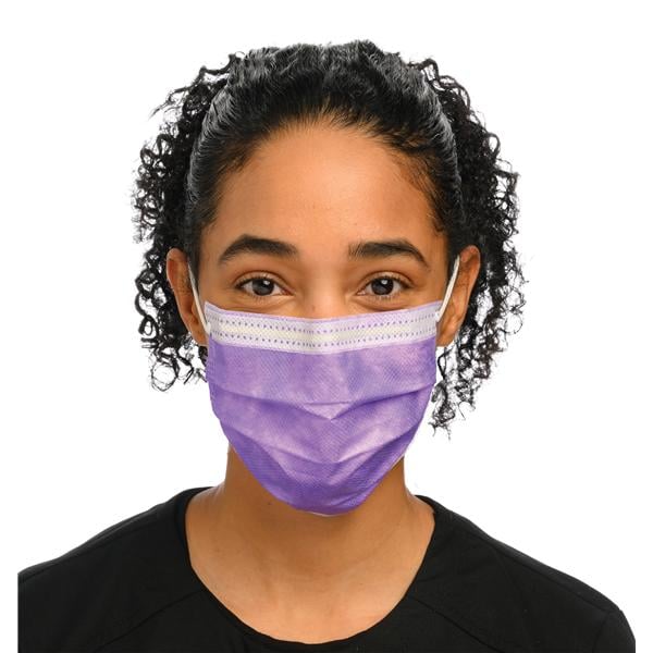 Isofluid Earloop Face Mask ASTM Level 1 Lavender 50/Bx