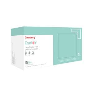 Cyntek Gants Latex Grand Non stérile Vert hivernal Menthe douce citronnée 100/bt