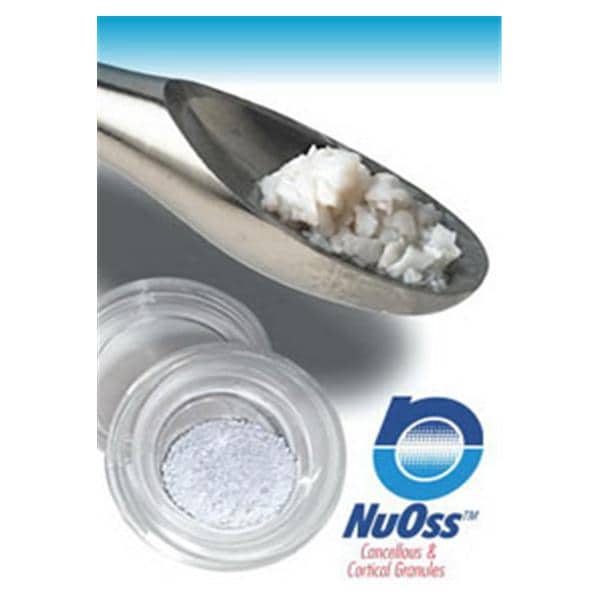 NuOss Granules 500-1000 Microns 1 Gm 1.6 cc Vial Cortical Ea