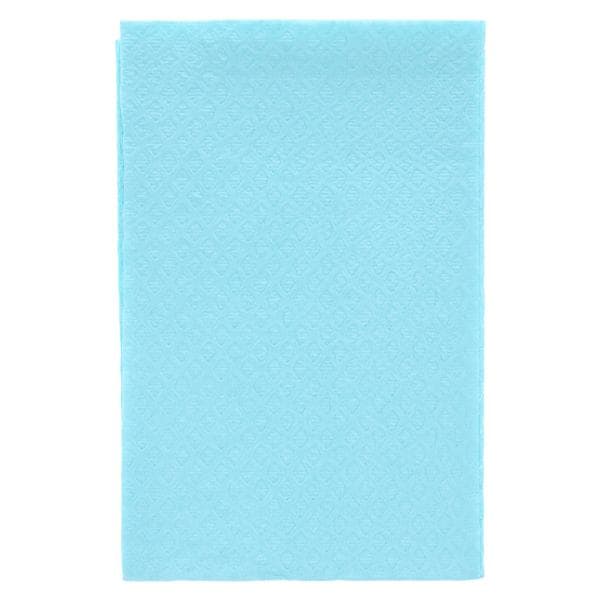 TIDI Choice Diamond Towel Bib 2 Ply Tiss/Poly 13 in x 18 in Bl Disposable 500/Ca