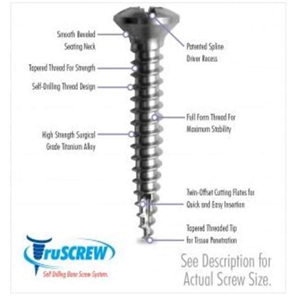 Vis os Truscrew 3 mm 5/Paquet