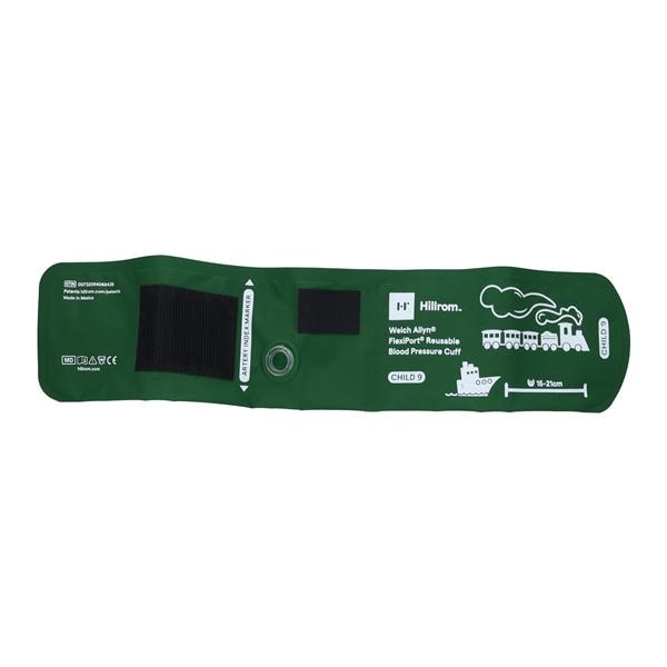FlexiPort Blood Pressure Cuff Size 9 Green Not Made With Natural Rubber Latex Ea