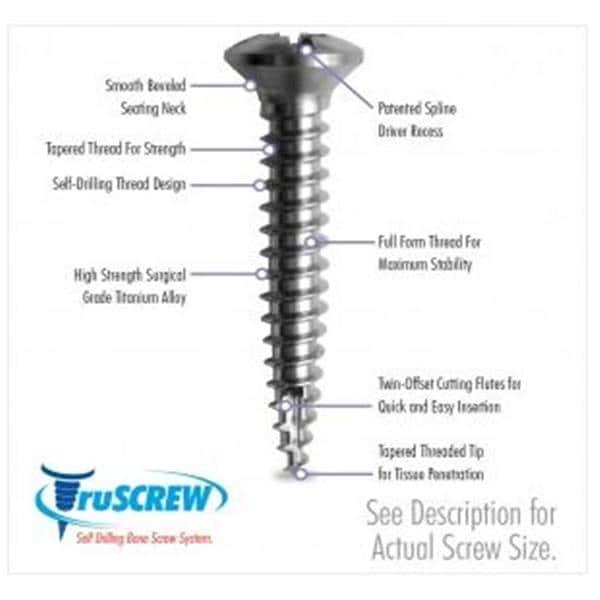 Vis os Truscrew 3 mm 5/Paquet