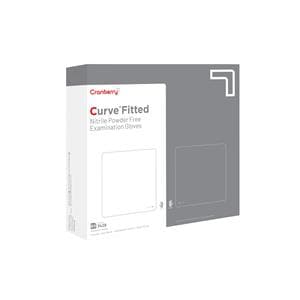 Curve Nitrile Gants Taille 8,5 Non stérile Blanc pro 100/boîte